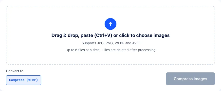 The image compressor on ImgPivot