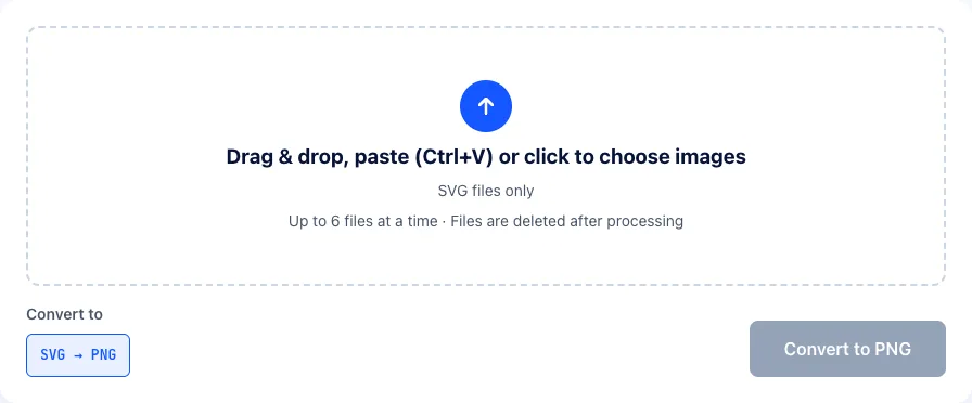 The SVG to PNG converter on ImgPivot